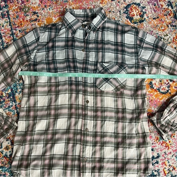 Current‎ Elliott Ombré Fade Plaid button down shirt - Picture 12 of 13